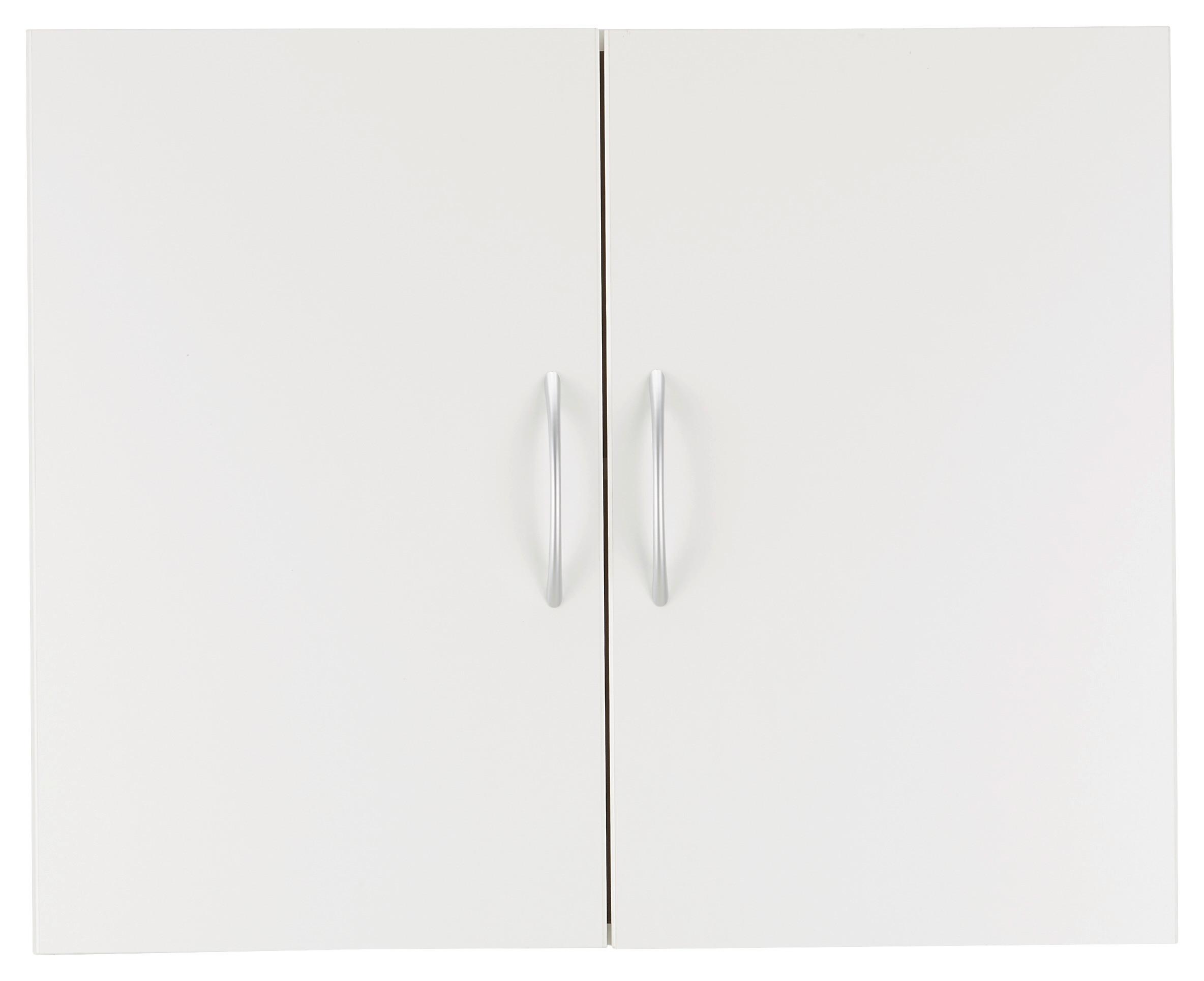 Hängeschrank Weiß - Alufarben/Weiß, Holzwerkstoff/Kunststoff (80/64/40cm) - Modern Living