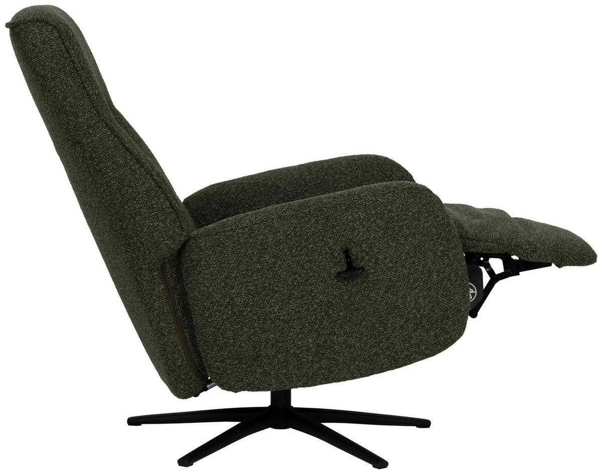 Počivalnik Snooze, Temno Zelena - črna/temno zelena, Design, kovina/tekstil (77/112/86cm) - Livetastic