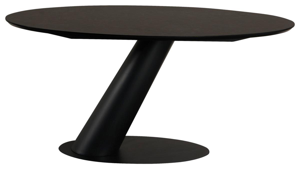 Esstisch Steven Schwarz - Schwarz, Design, Holzwerkstoff/Metall (160/76/95cm) - Mömax