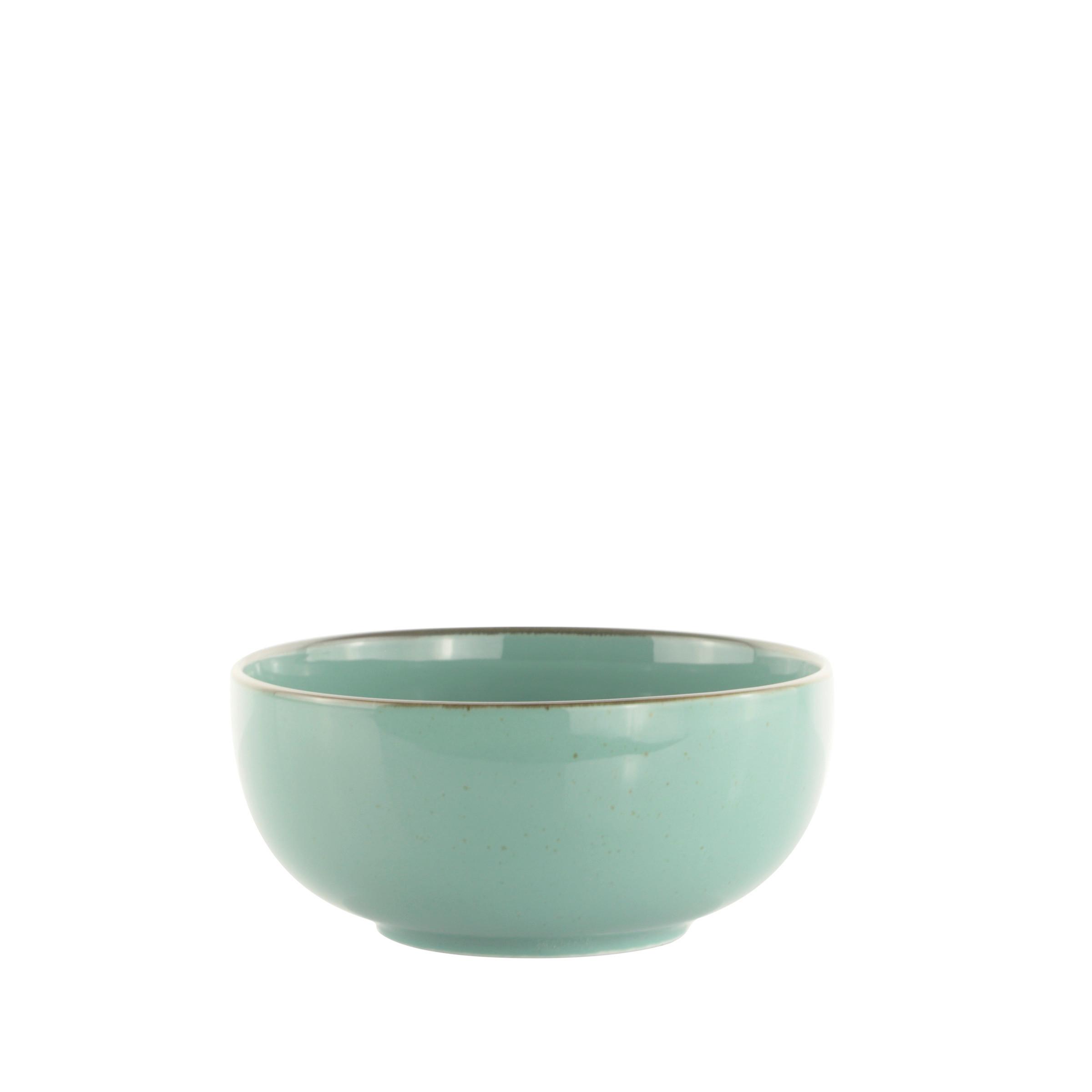 Bol pentru cereale CAPRI - verde, Modern, ceramică (16,5/7,4cm) - Mömax