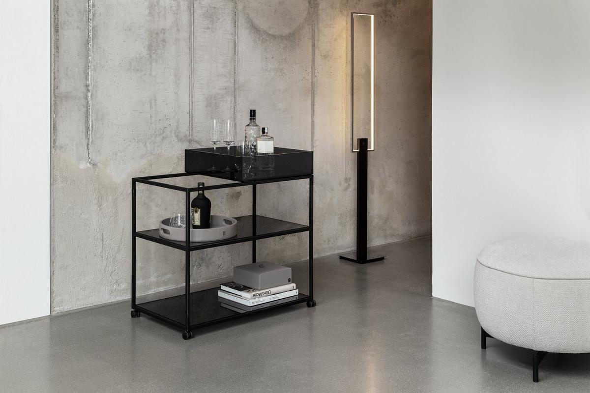 LAMPA STOJĄCA LED 34213* CUBE LIGHTS JOOP! - Design, tworzywo sztuczne/metal (19/1,6/147cm) - Joop!