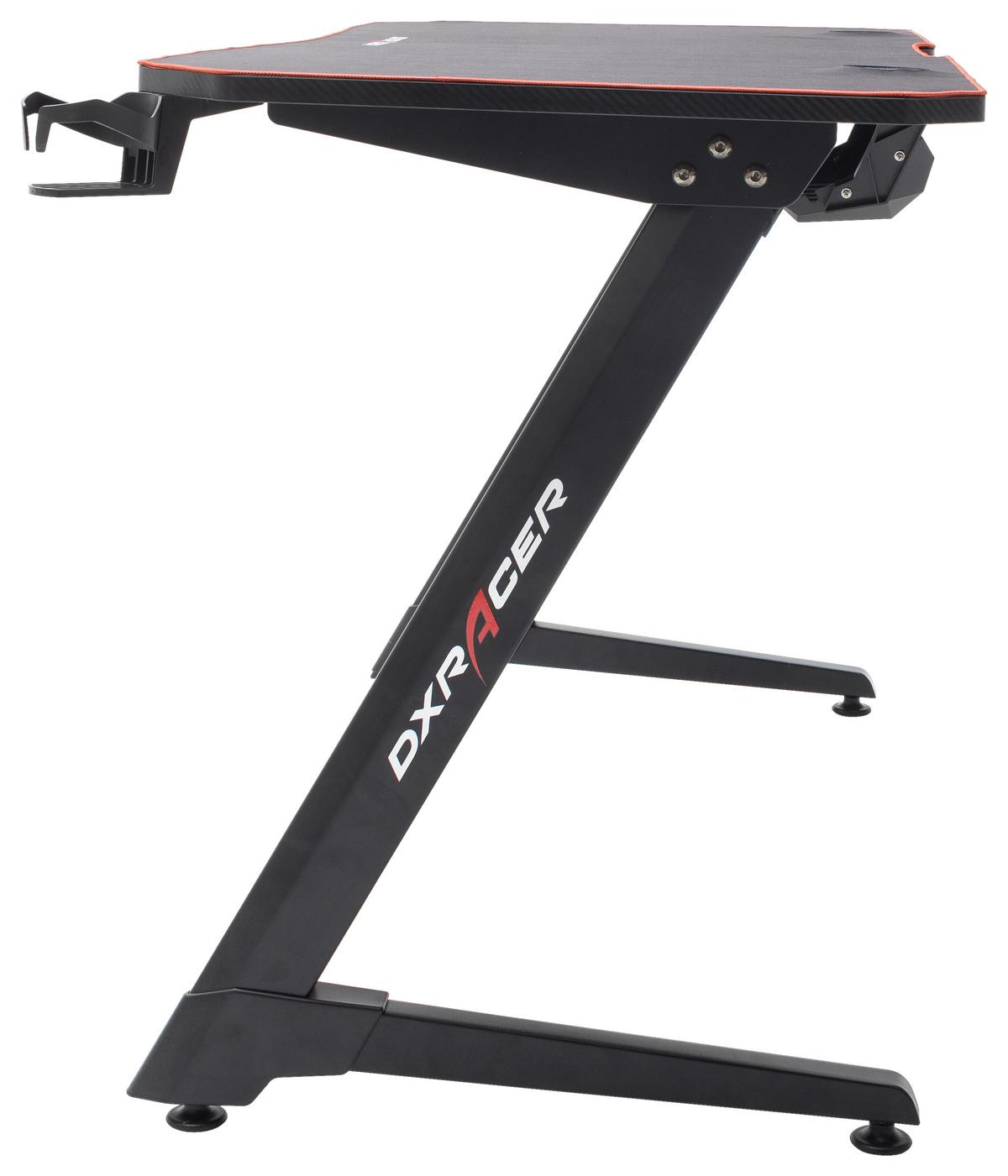 Gaming Tisch "DX Racer" , schwarz - Schwarz, MODERN, Holzwerkstoff/Metall (140/75/60cm) - Dxracer