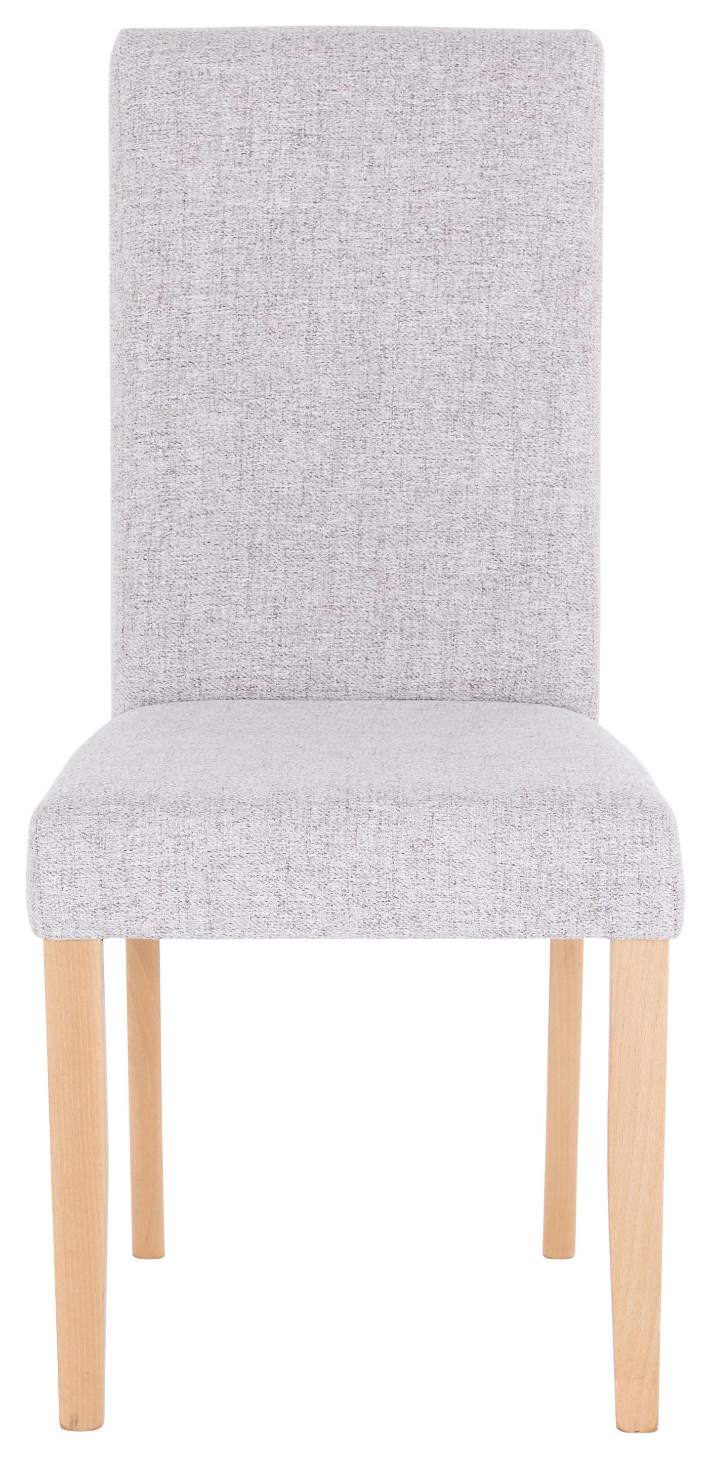 Scaun JOHN - bej/culoare natur, Konventionell, textil/material pe bază de lemn (43,5/94/59cm)
