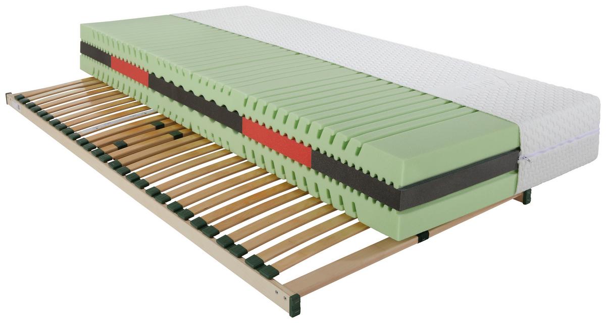 ensemble matelas et sommier Komfortschaumkern ca. 90x200cm - bois (90/200cm) - Premium Living