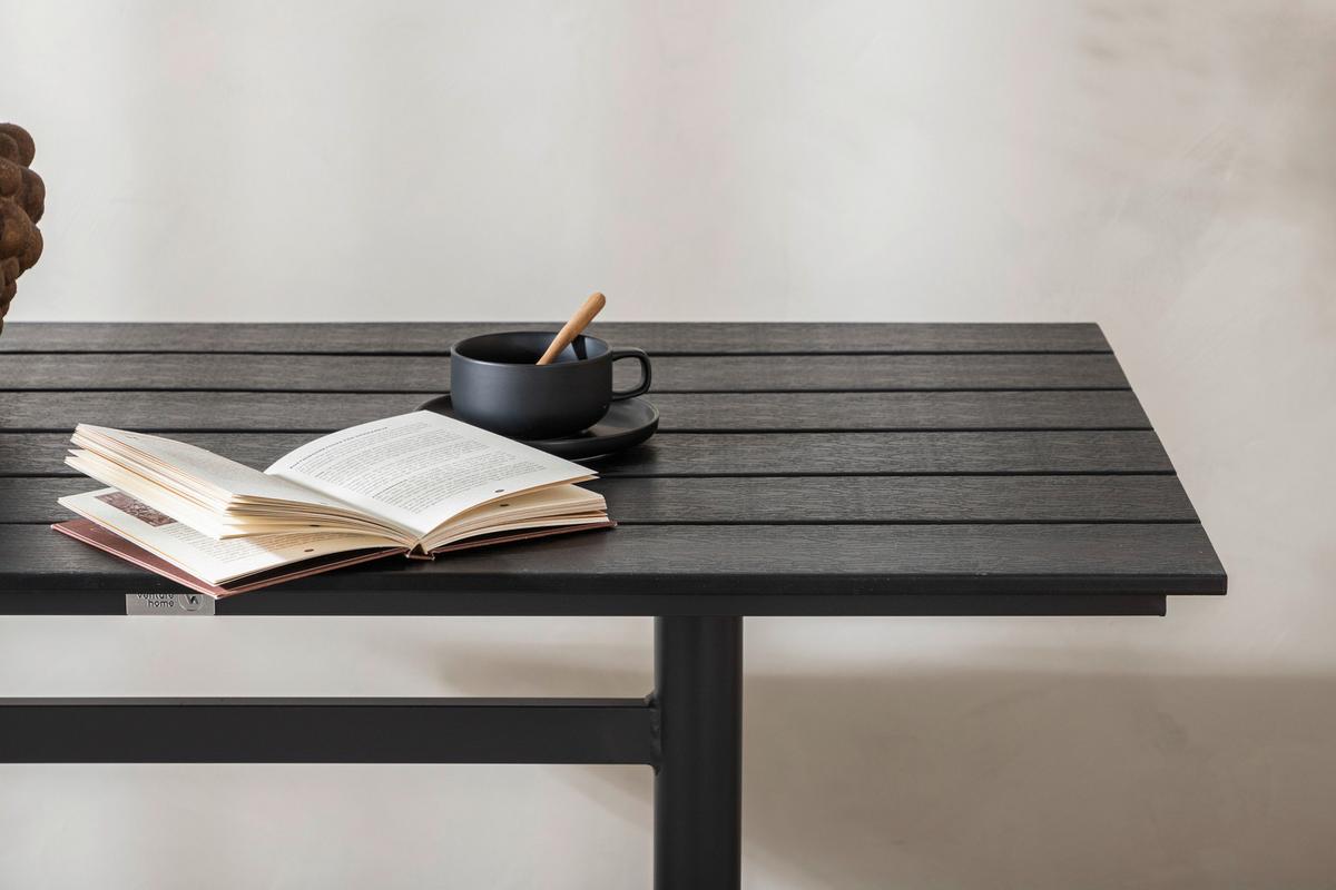 Gartentisch Denver ca. 120x70x74 cm Schwarz - Schwarz, KONVENTIONELL, Metall (120/70/74cm) - Gardenson