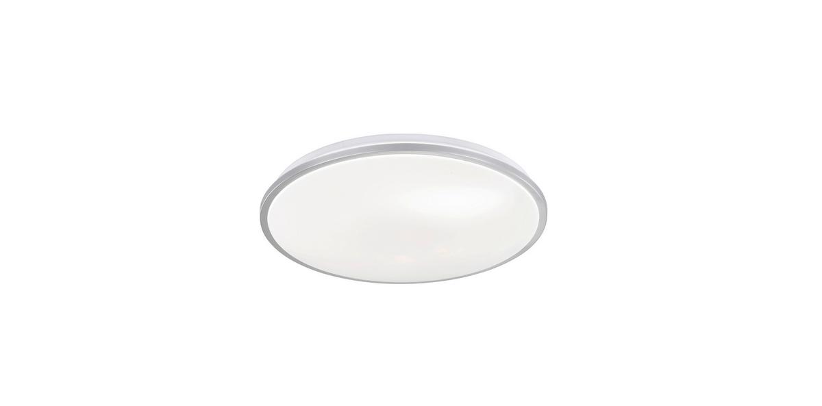 LAMPA SUFITOWA LED 20812 - kolor srebrny/biały, Design, szkło (40cm) - Fischer & Honsel