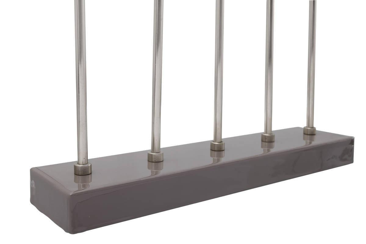 KERZENSTÄNDER KERZENHALTER ART DECO 525 - Silberfarben/Grau, Trend, Metall (40/9/40cm) - Kayoom