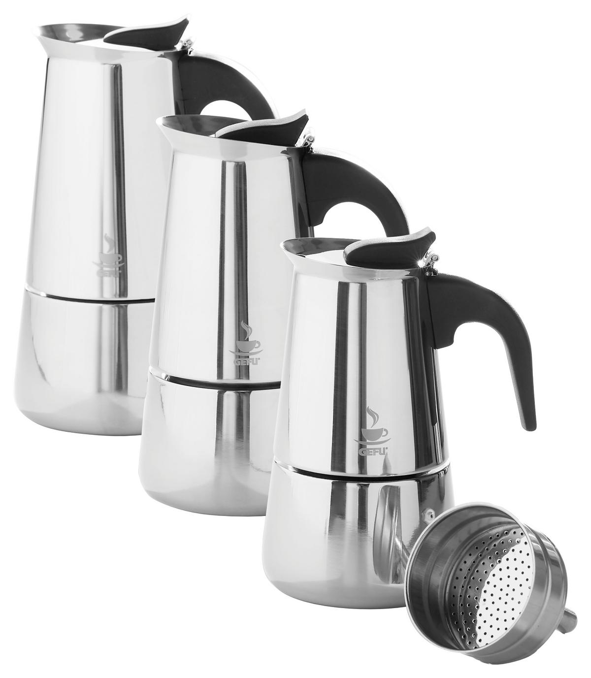 KAWIARKA DO ESPRESSO 16140 - kolor srebrny, Basics, metal (8,0/15,0cm) - Gefu