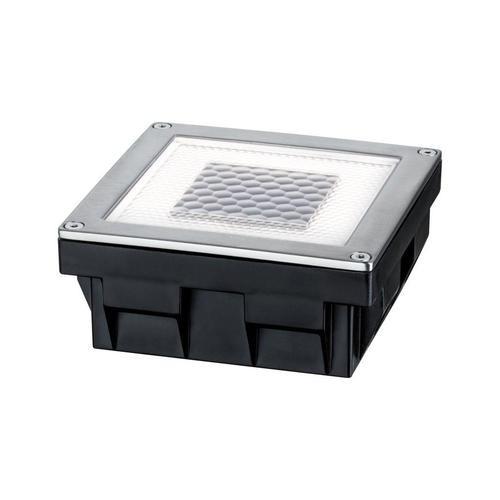 Solarleuchte Solar Cube LED in Edelstahlfarben max. 0,24 W - Klar/Edelstahlfarben, Basics, Metall (10/4,5/10cm) - Paulmann