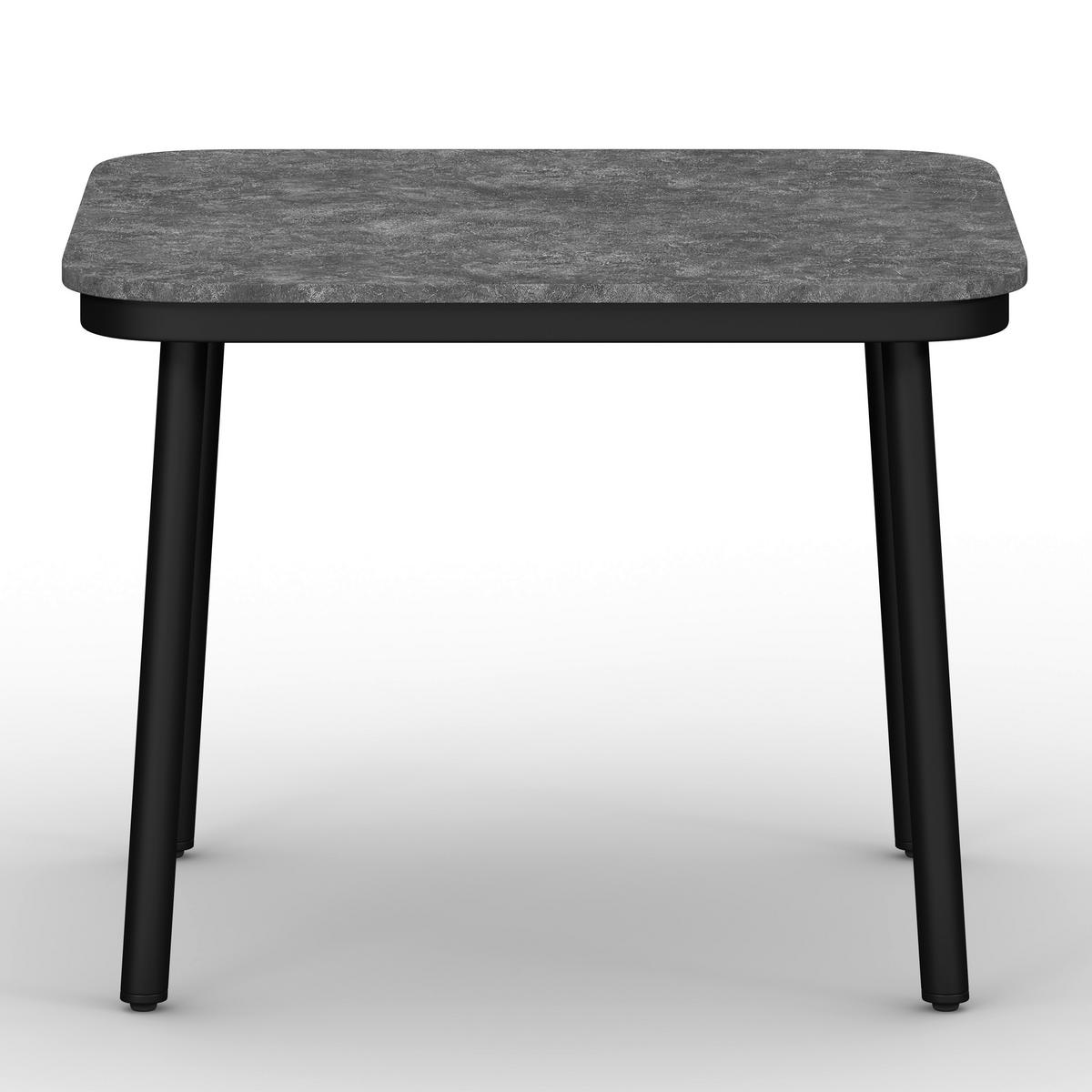 Garnitură grădină Lissa - gri închis/culoare lemn păr, Modern, plastic/metal - Bessagi Garden