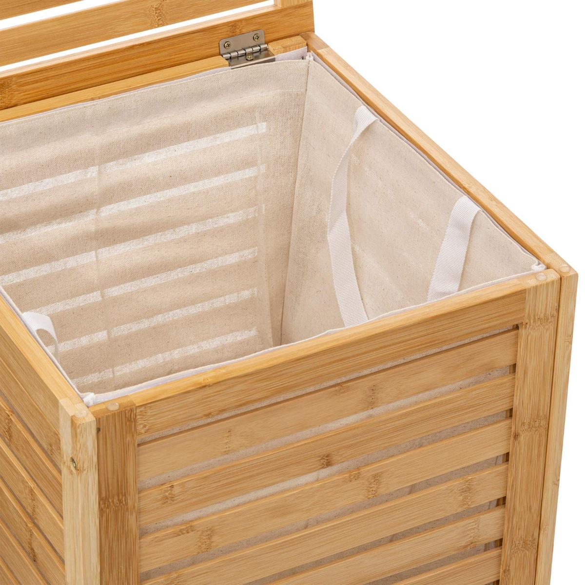 Coș de rufe Bamboo cca. 65l - Basics (40,3/40,3/60cm)