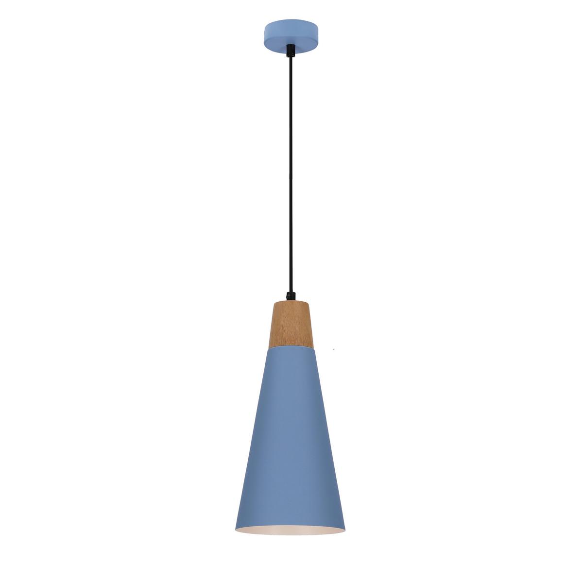 Viseća Svjetiljka Faro - crna/svijetlo plava, Trend, metal (15/15/90cm)