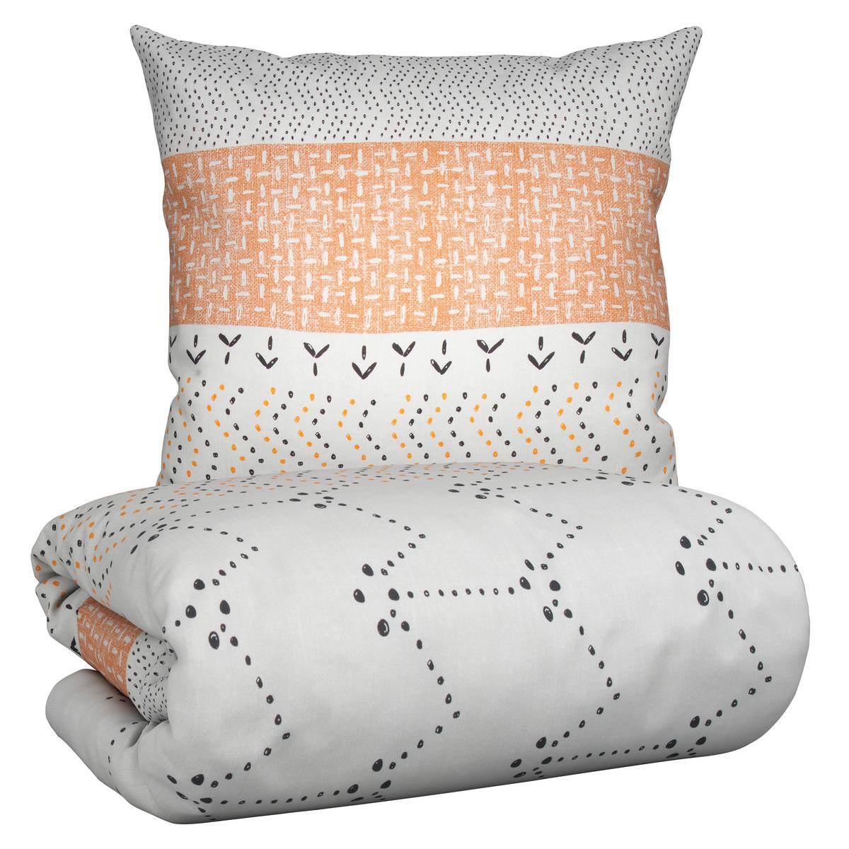 Bettwäsche Samuel Hellgrau/ Beige/Cappuccini 135x200cm - Beige/Hellgrau, MODERN, Textil (135/200cm) - Modern Living