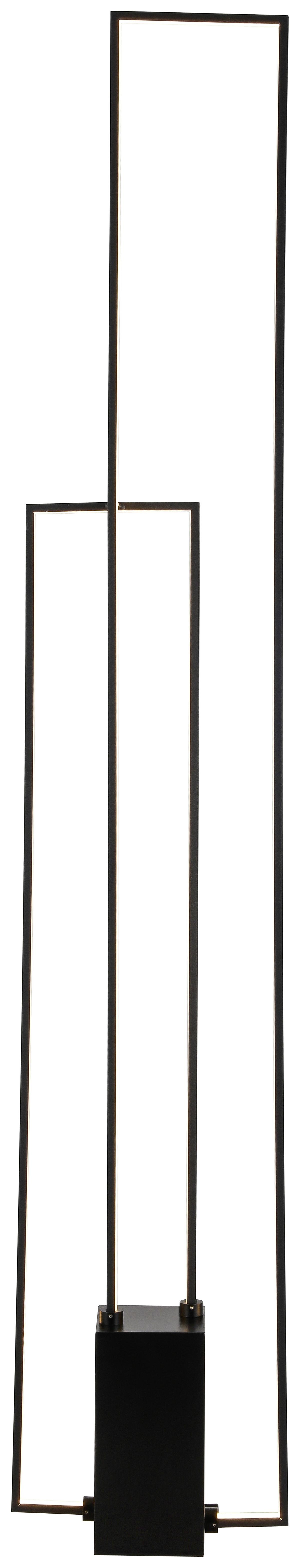 Led Állólámpa Aveline - fekete, Modern, műanyag/fém (24/10/138cm) - Premium Living