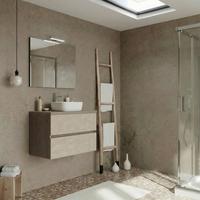 Element Ispod Umivaonika Easy - hrast sivi/krem, Moderno, drvni materijal (80/51/46cm)