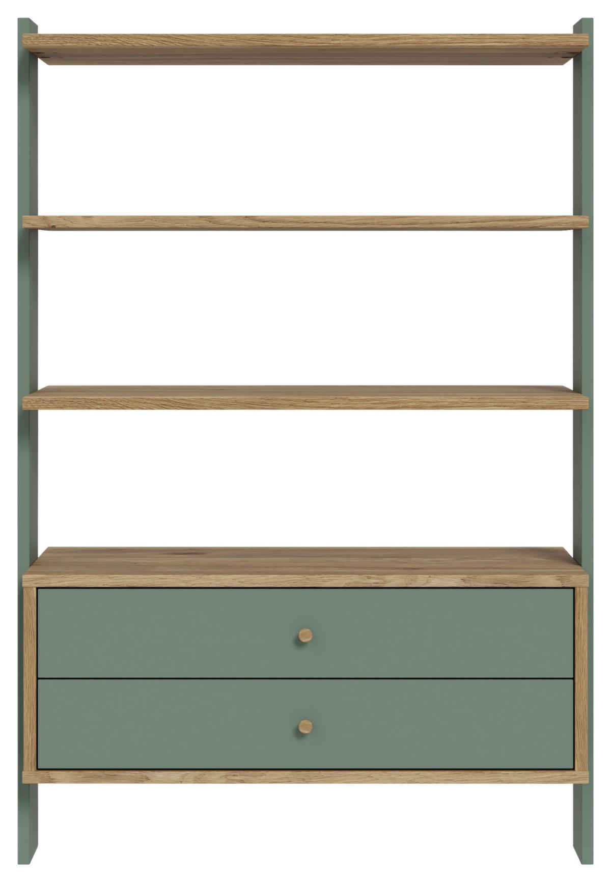 Regal Whenua - boje hrasta/boje kadulje, Moderno, drvni materijal (104,2/153,6/41,5cm) - Mömax