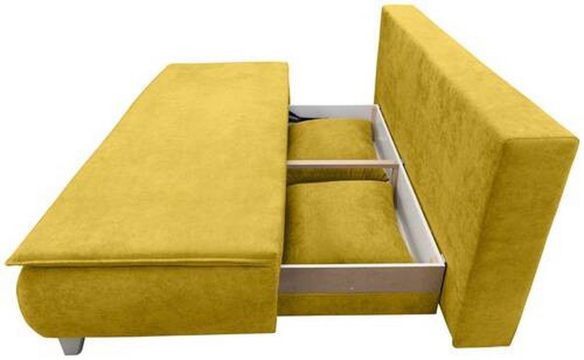 Canapea extensibilă MONA - galben, Modern, textil (208/100/106cm) - Modern Living