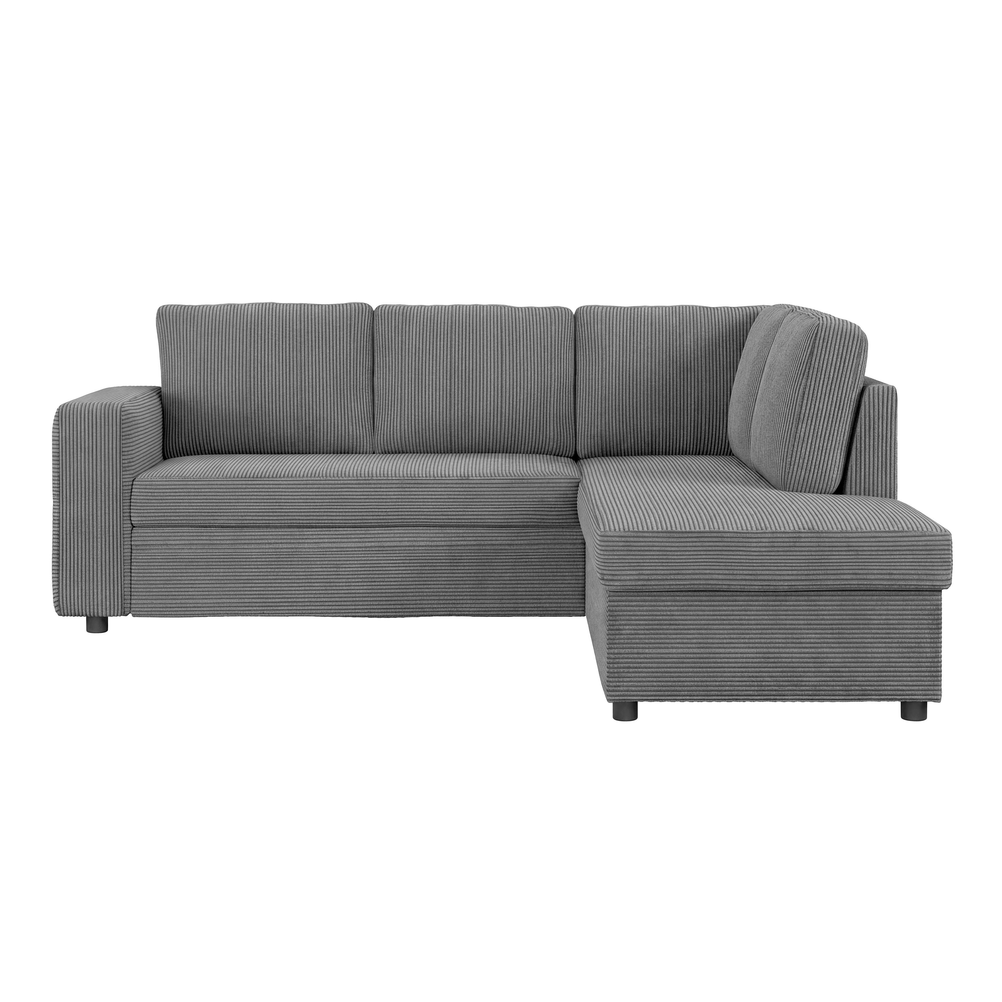 Colțar Toulouse - antracit, Trend, lemn/metal (224/206cm)