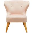 Kindersessel Rosa 50x58x49,5cm - Rosa, ROMANTIK / LANDHAUS, Holz/Textil (50/58/49,5cm) - Modern Living