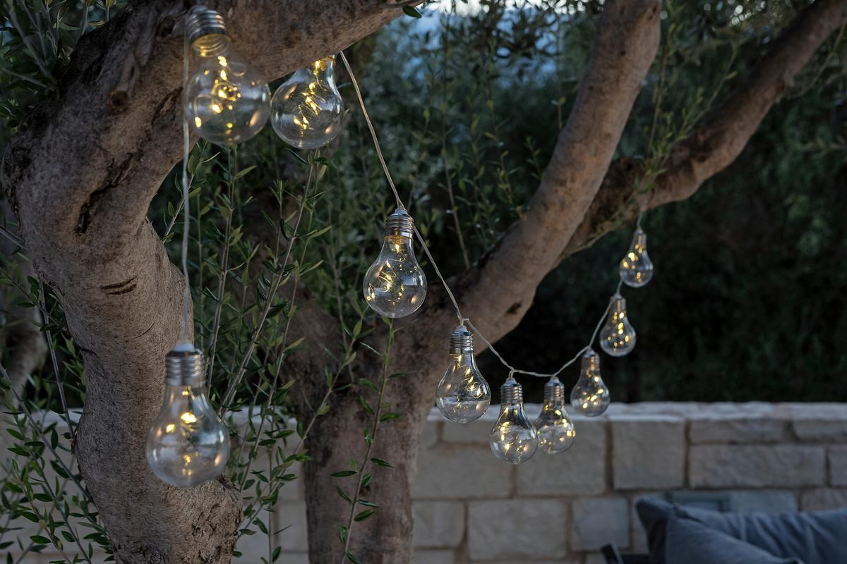 LAMPA SOLARNA KARL - czarny/przezroczysty, Lifestyle, tworzywo sztuczne/metal (380cm) - Ambia Garden