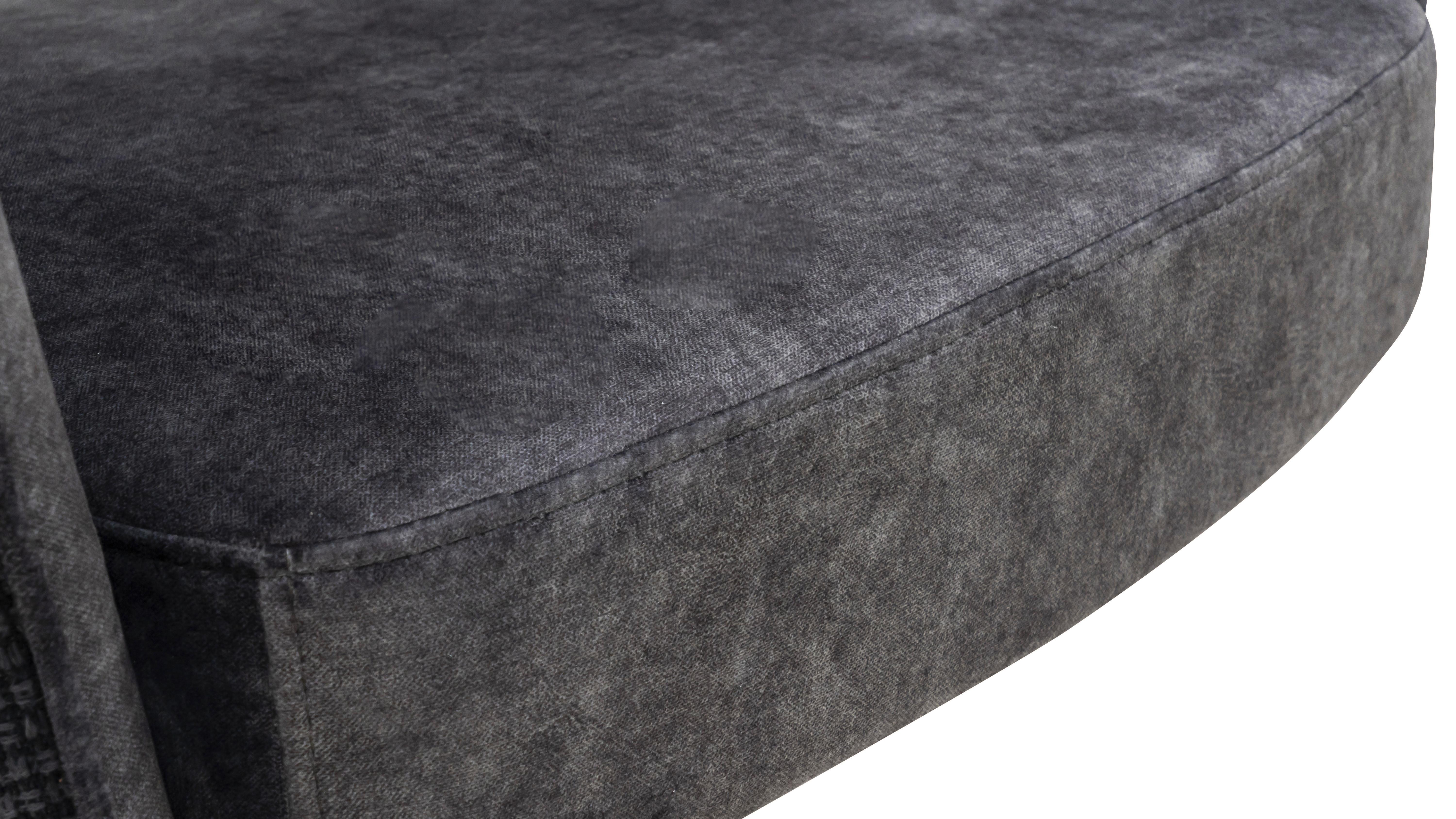 SNURRSTOL VALLETTA - svart/antracit, Klassisk, metall/textil (63/82-88/61cm) - Premium Living