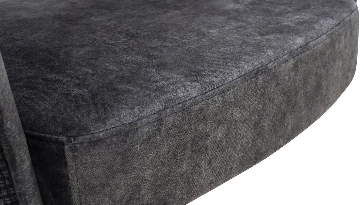 Drehstuhl Valletta Anthrazit/Schwarz - Anthrazit/Schwarz, KONVENTIONELL, Textil/Metall (63/82-88/61cm) - Premium Living