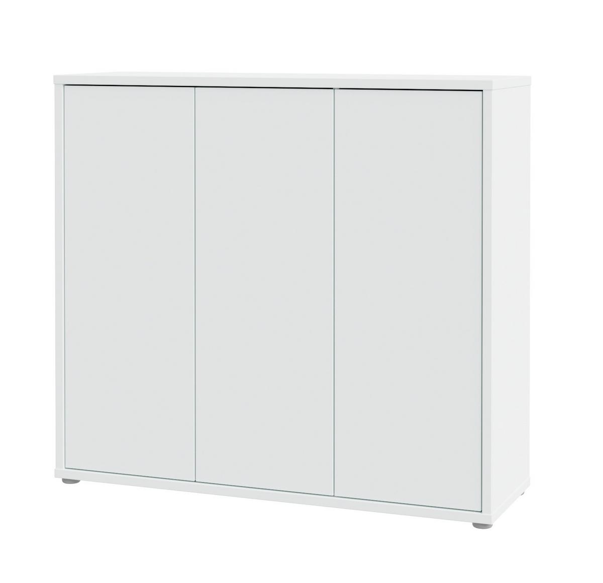 SZAFKA NA BUTY ALICE SPRINGS - jasnoszary/szary, Modern, materiał drewnopochodny (109,2/99,1/34,9cm) - Xora