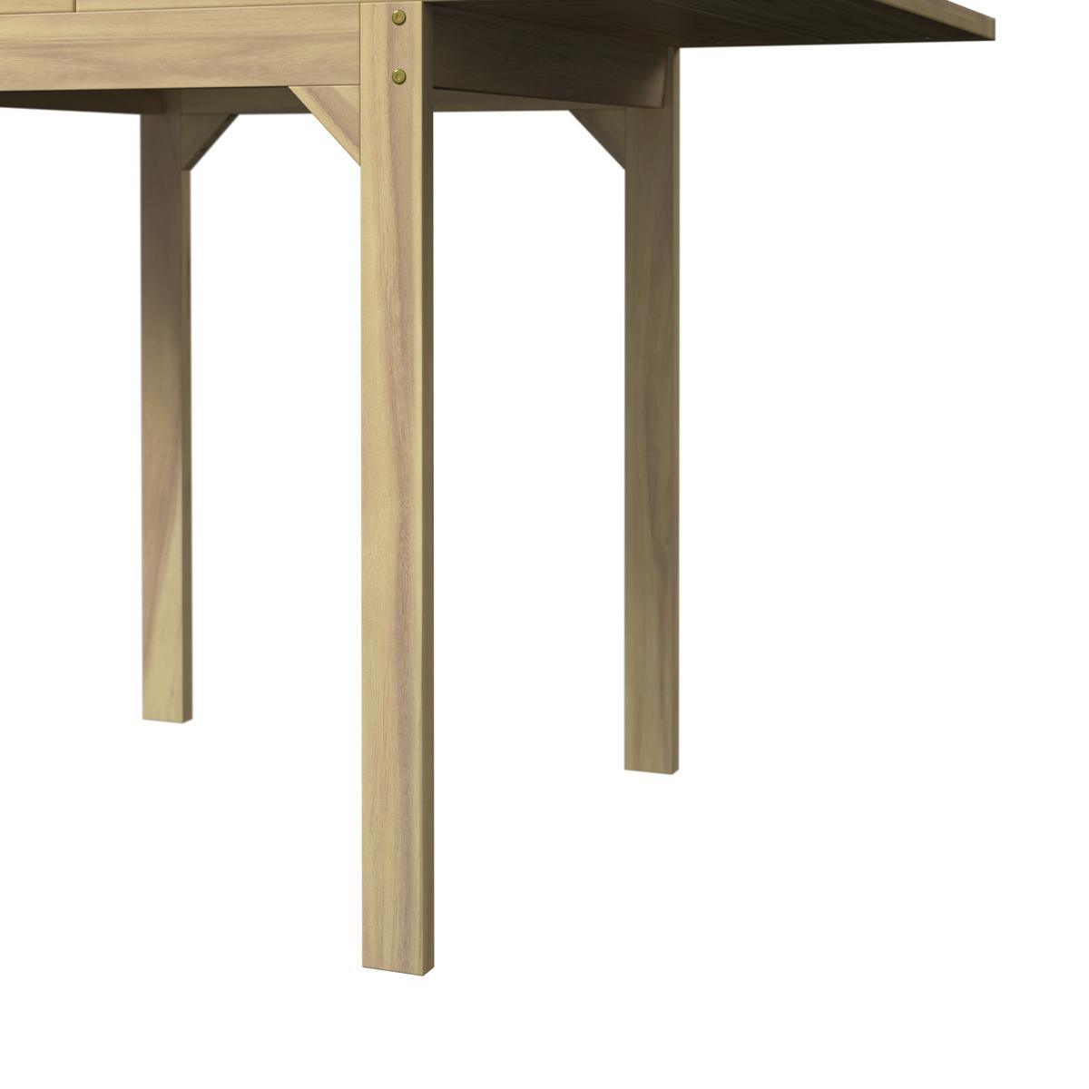 Balkonset Sana Akaziefarben 3-teilig - Akaziefarben, Natur, Holz (60-120/60/73,3cm) - Mömax