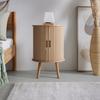 SÄNGBORD SKANDY - naturfärgad, Modern, trämaterial/trä (40/65cm) - Premium Living