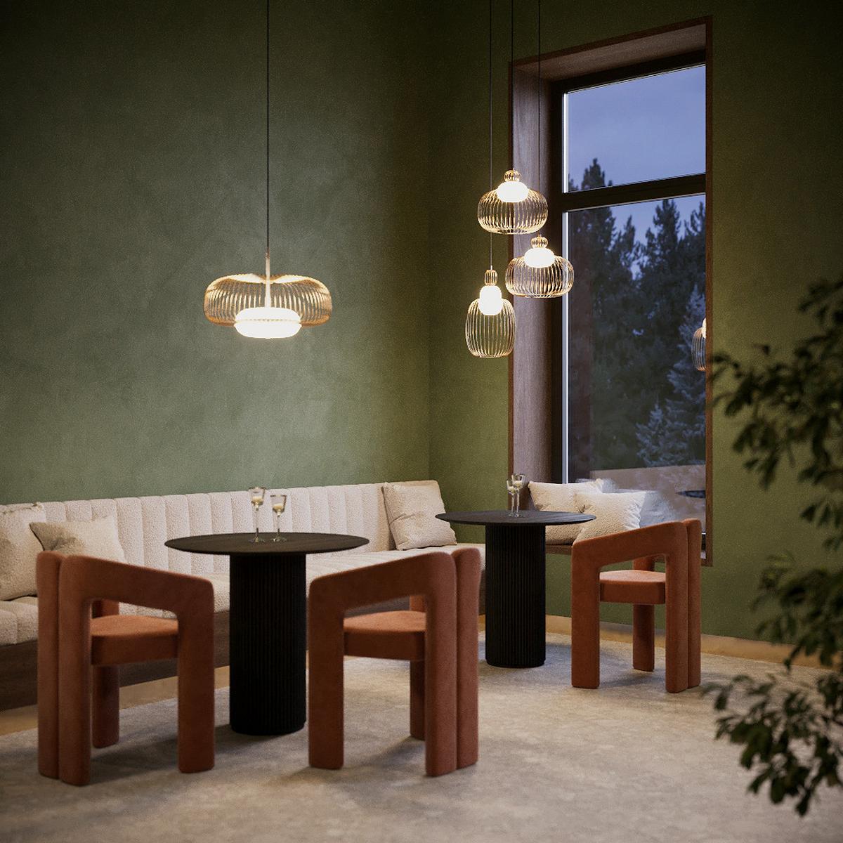 Pendelleuchte Mod376pl-L30g3k - Messingfarben, Design, Metall (50/337cm) - MAYTONI