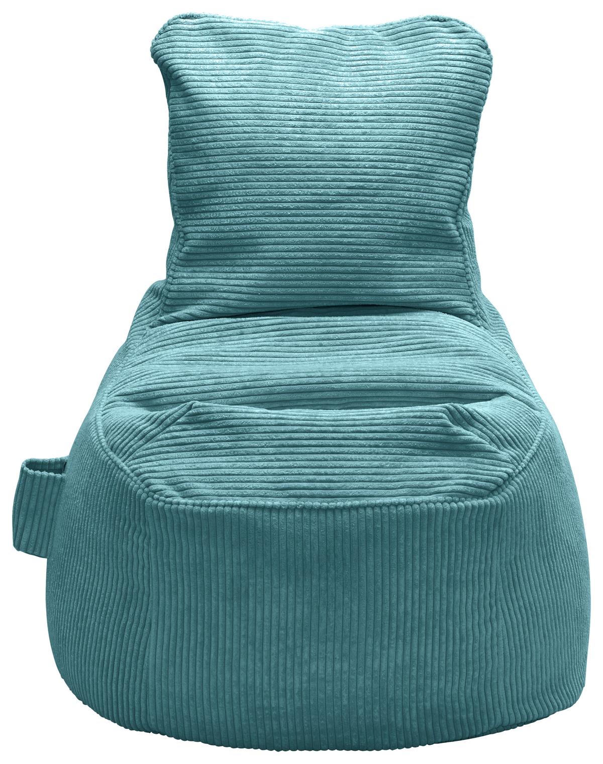 Sitzsack Cortana Cord Petrol - Petrol, MODERN, Textil (85/100/85cm) - Mömax