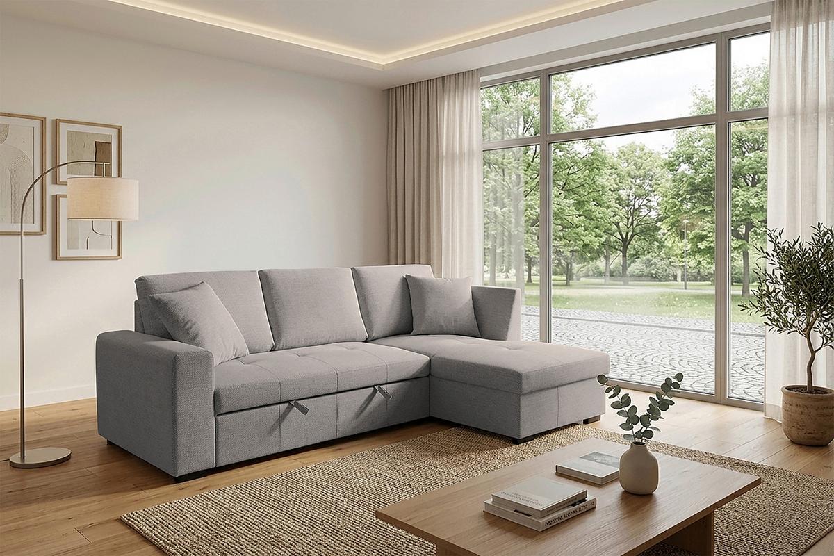 Coltar LUKAS - gri-maro, Trend, textil (239/158cm) - Modern Living