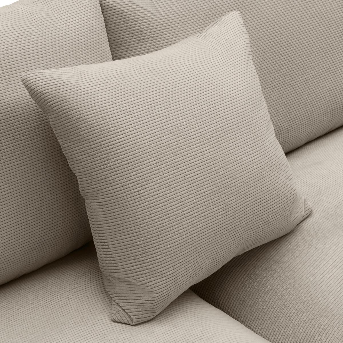 Kutna Garnitura Pedro - crna/taupe, Moderno, tekstil/plastika (300/190cm) - Mömax