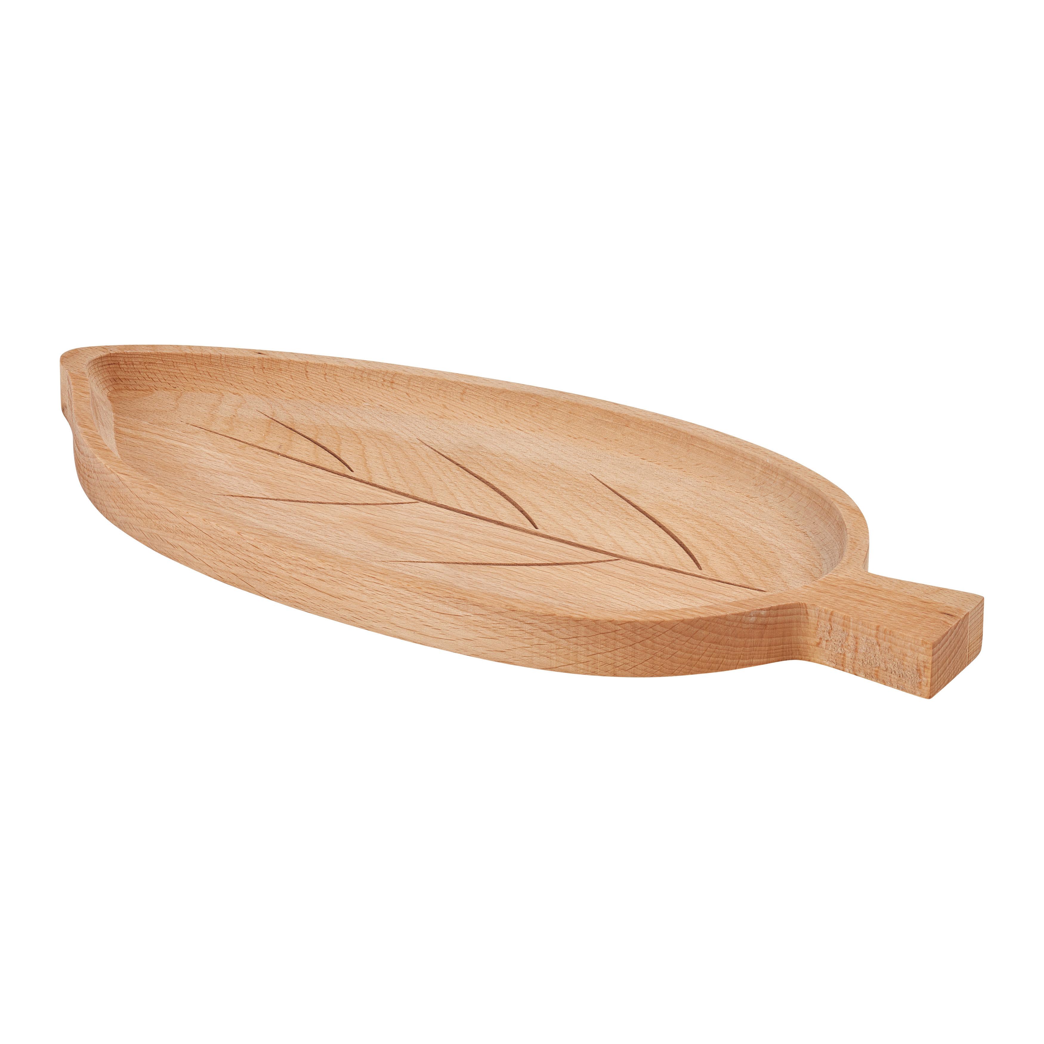 Dekoteller Autumn Naturfarben - Naturfarben, KONVENTIONELL, Holz (32/1,7/14cm) - Modern Living