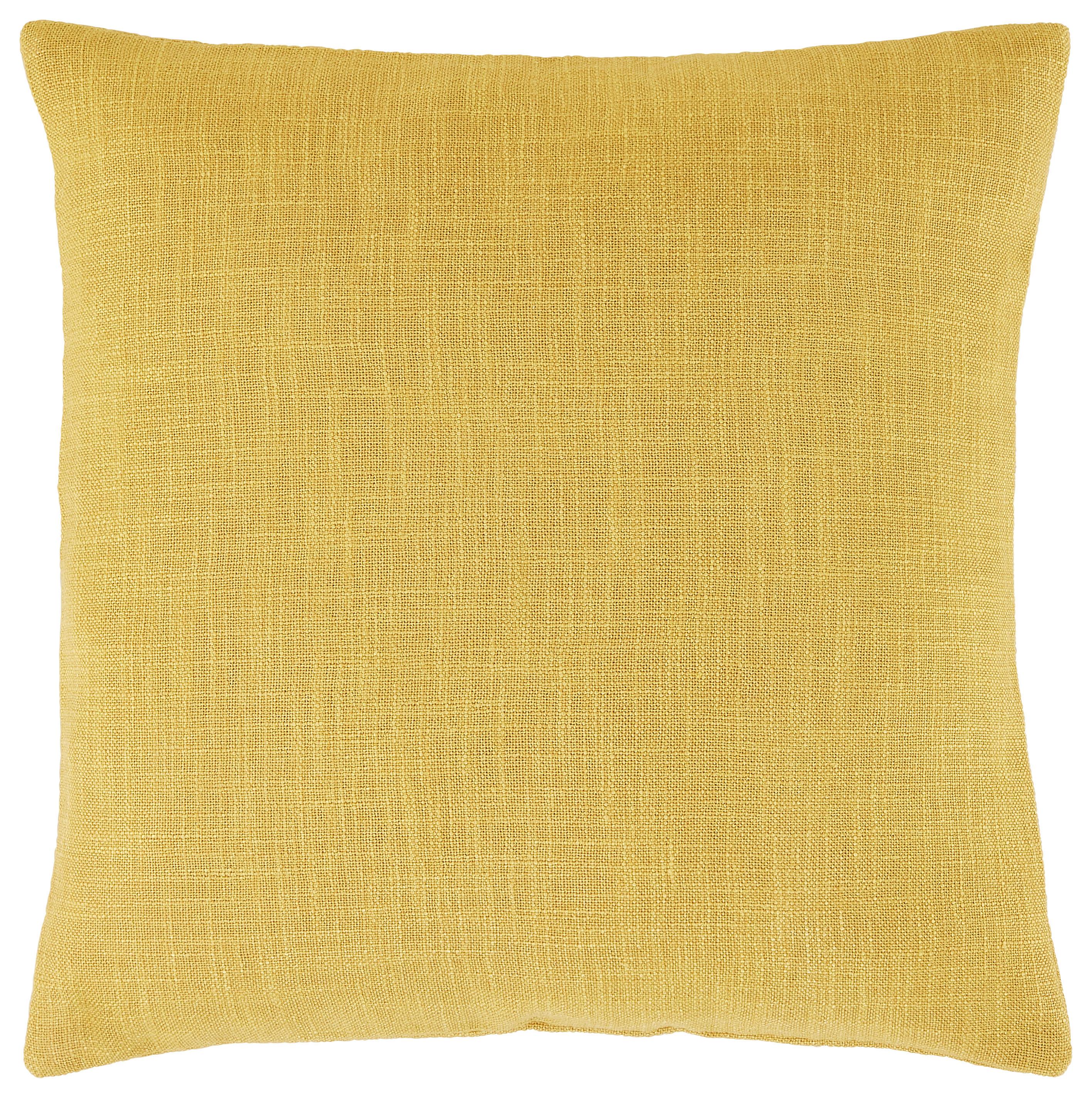 Kissenhülle Leinenoptik in Gelb ca.40x40cm - Messingfarben, Textil (40/40cm) - Premium Living