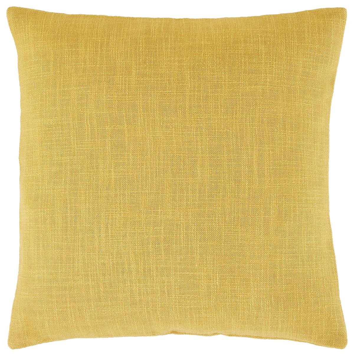 Kissenhülle Leinenoptik in Gelb ca.40x40cm - Messingfarben, Textil (40/40cm) - Premium Living