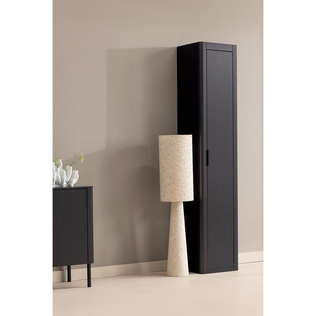 Mehrzweckschrank Gunnar Schwarz B: 45 cm - Schwarz, Design, Holz (45/217/39cm) - Livetastic