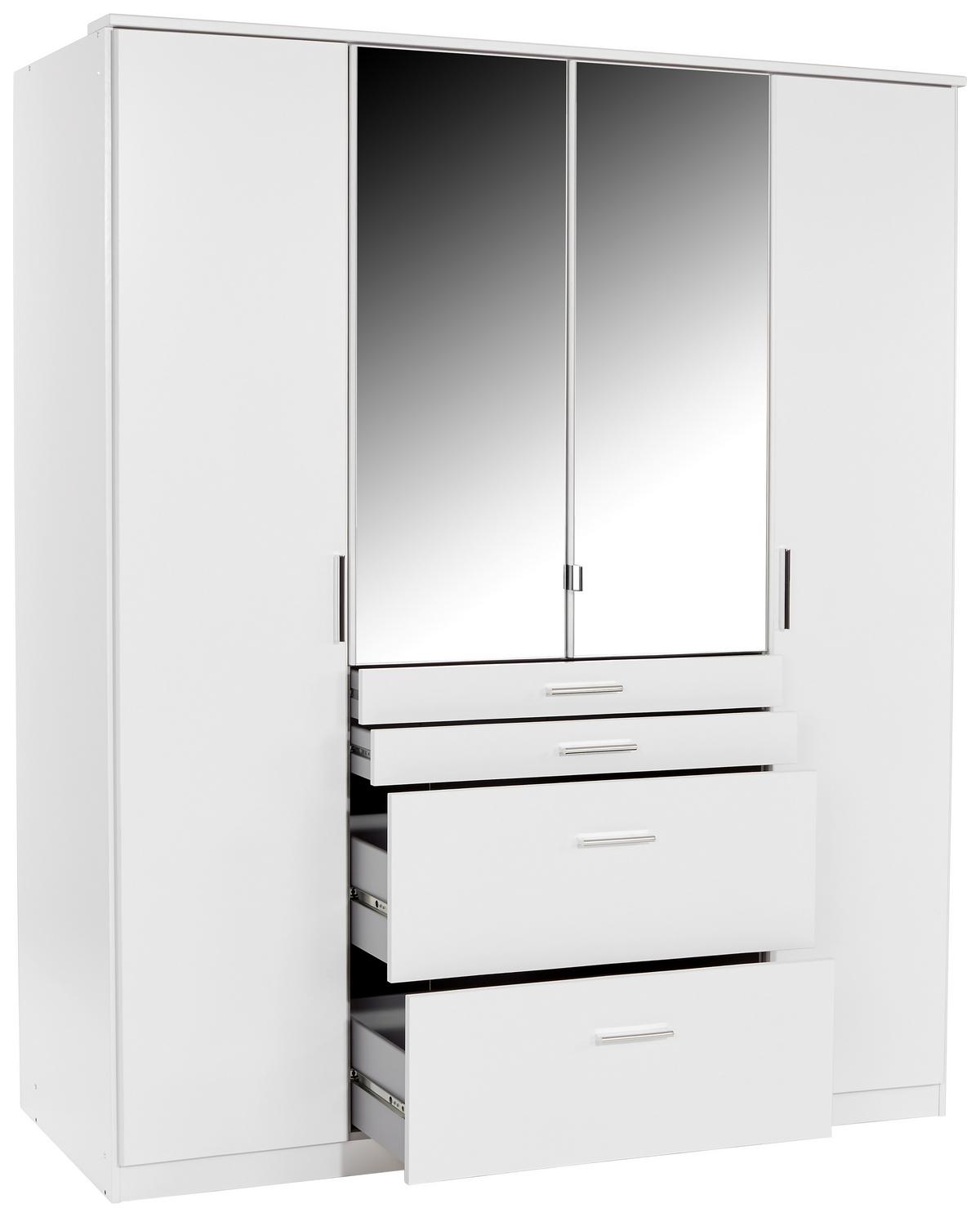 DULAP AACHEN - alb, Konventionell, material pe bază de lemn (180/198/58cm)