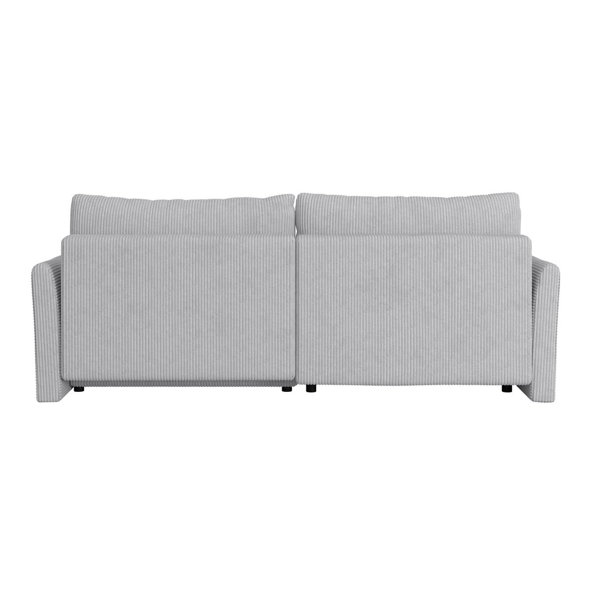Kutna Garnitura Sonos - srebrne boje/crna, Moderno, tekstil (228/146cm) - Modern Living