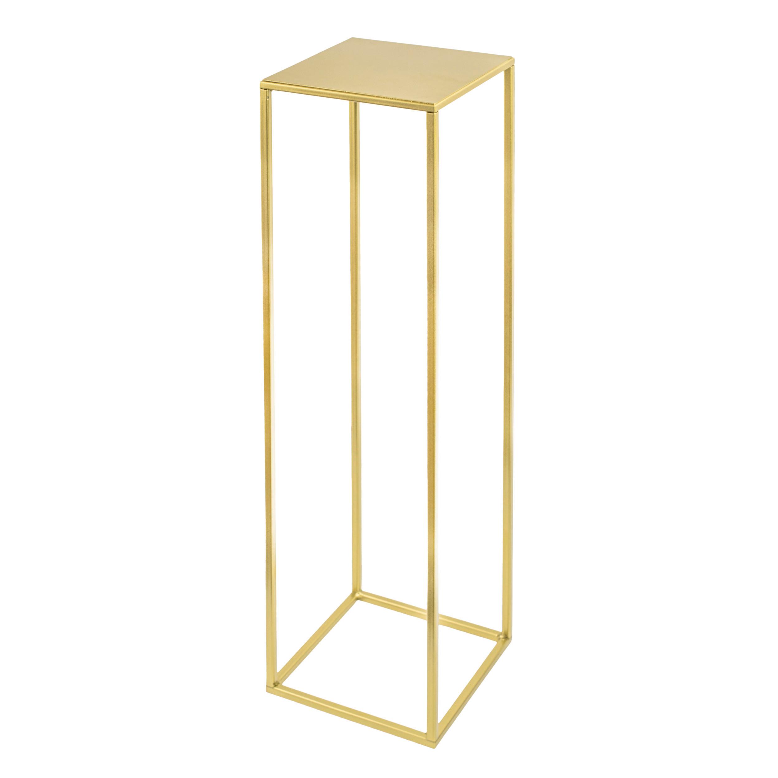 Blumenständer Goldfarben - Goldfarben, Basics, Metall (19/77/19cm)