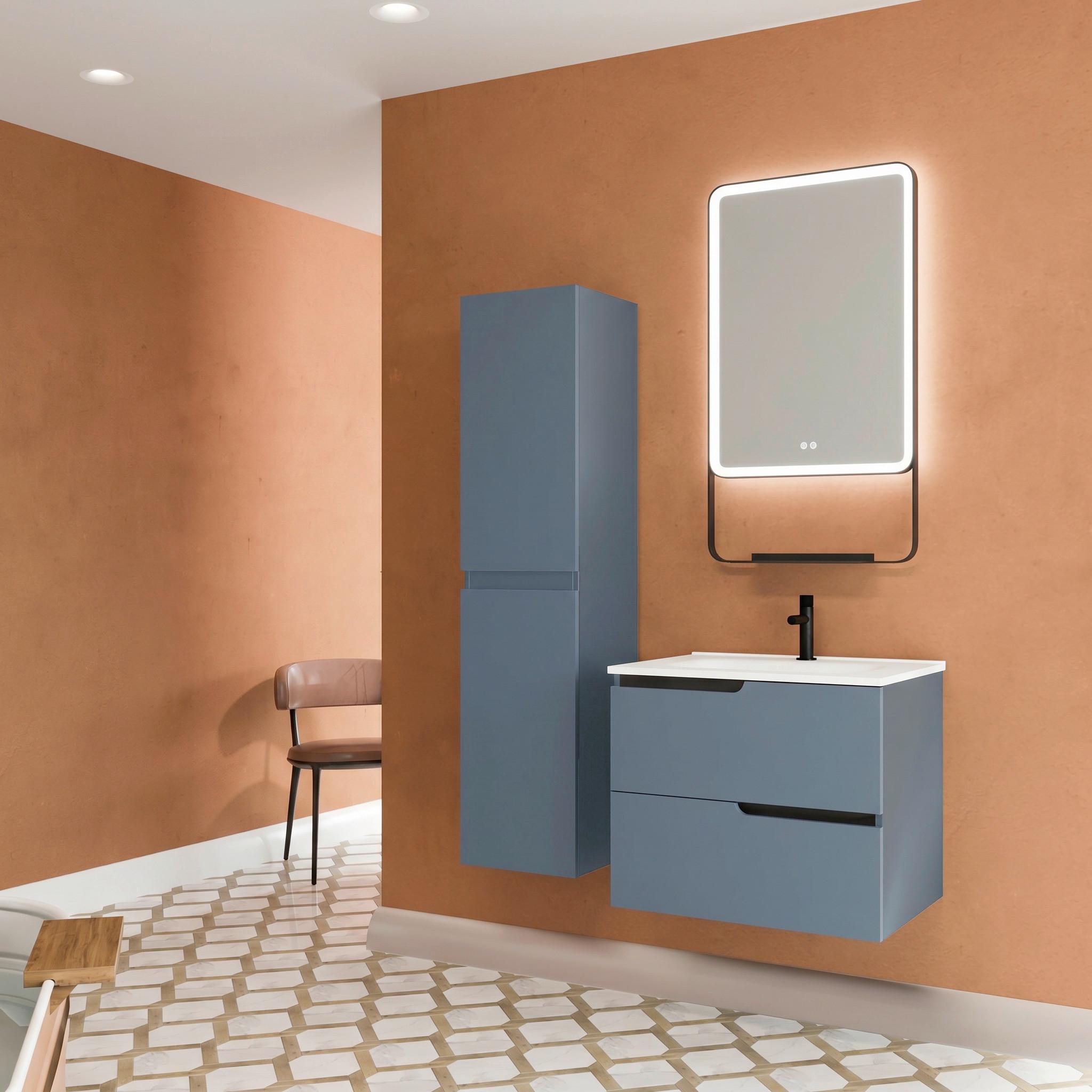 Element Ispod Umivaonika Winter - plava/antracit, Moderno, drvni materijal (60/51/46cm)