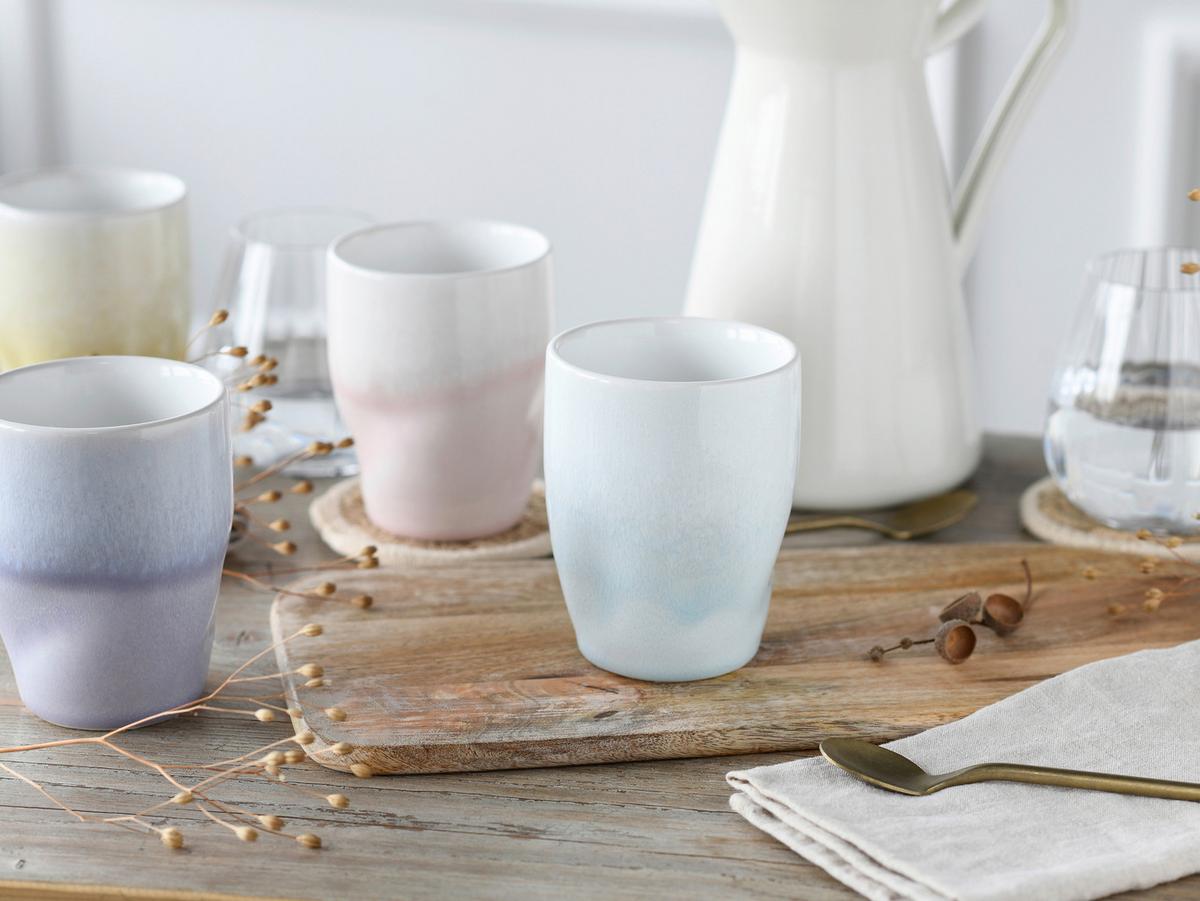 Set Skodelic Squeezy Maytime, 4-Delni - večbarvno, Basics, keramika (300ml) - Creatable