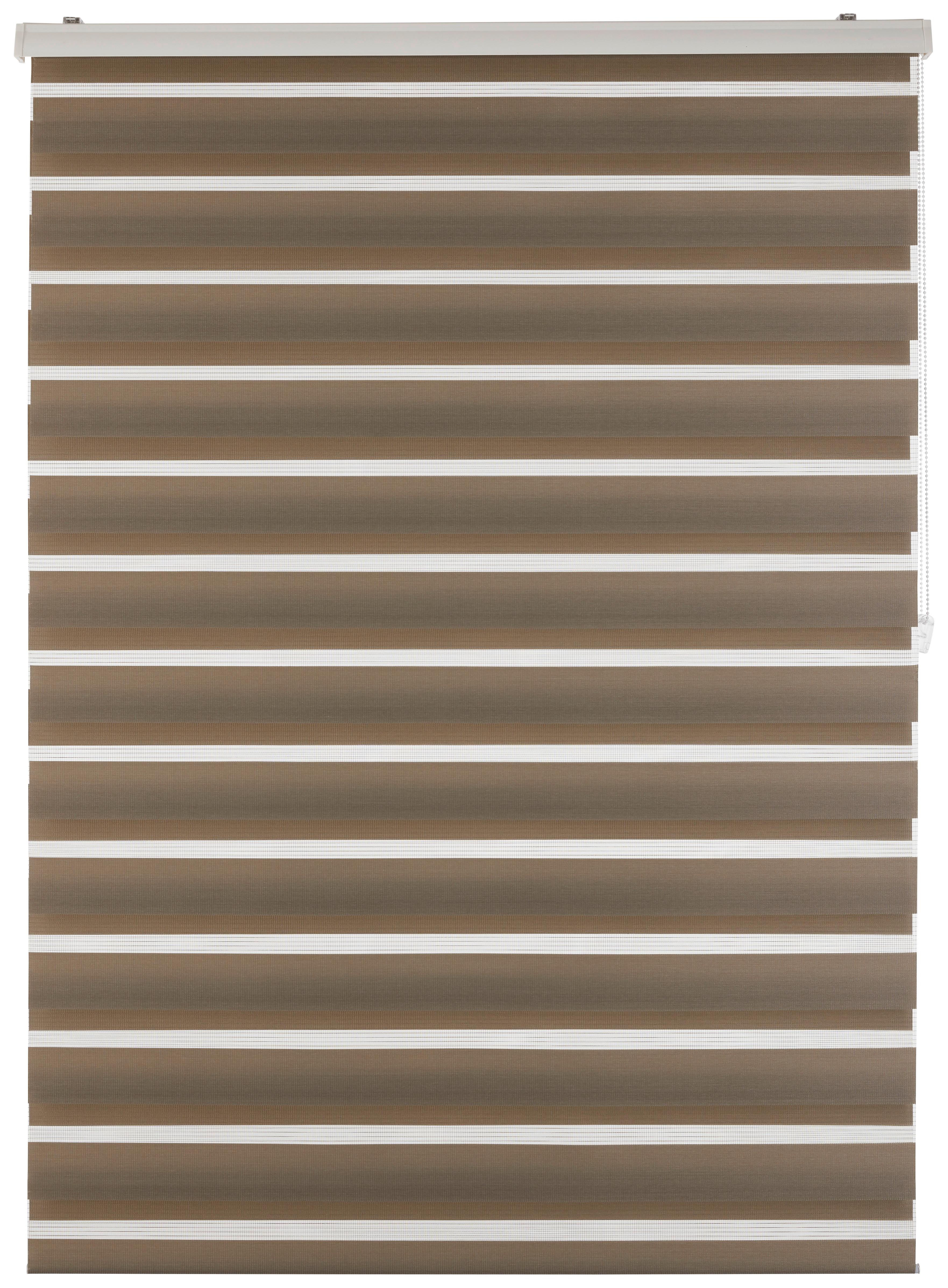 Dvojni Rolo Thomas, 120x160cm, Rjavosiva - rjavosiva, umetna masa/tekstil (120/160cm) - Premium Living