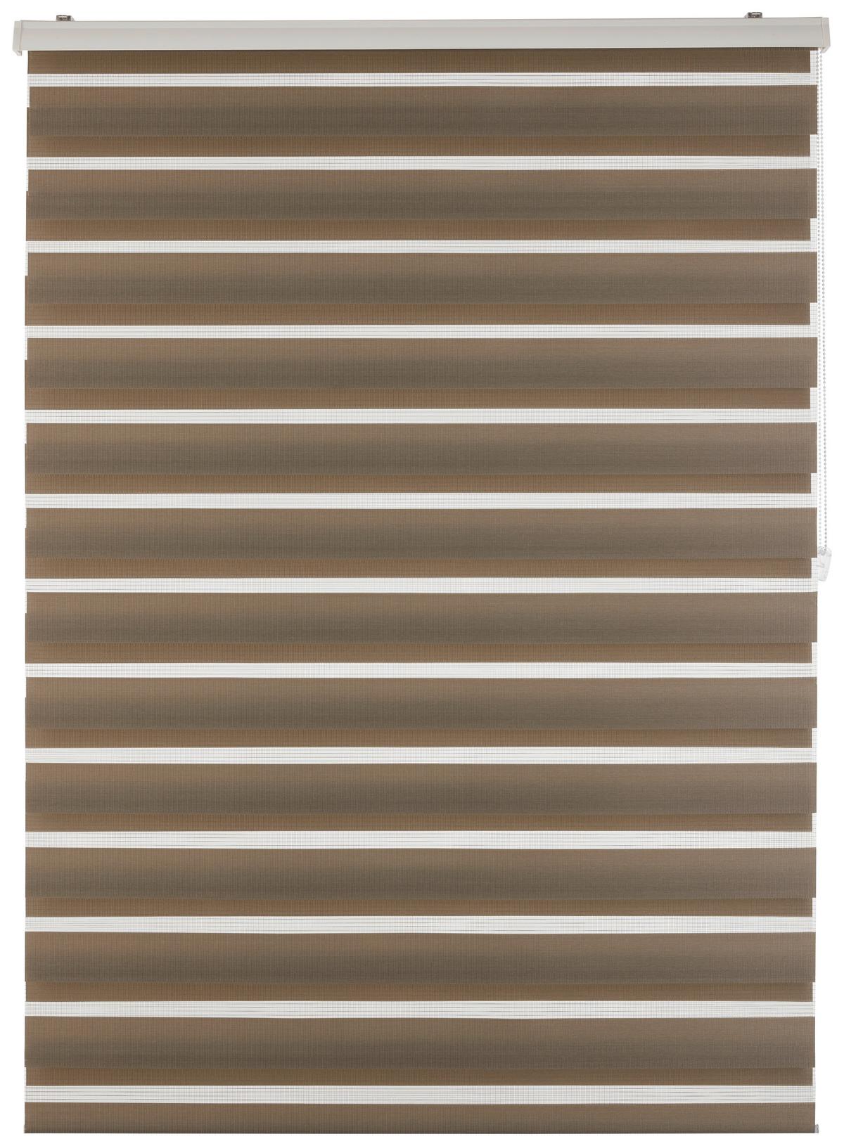 Dvojni Rolo Thomas, 120x160cm, Rjavosiva - rjavosiva, umetna masa/tekstil (120/160cm) - Premium Living