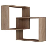 Eckregal RING Eichefarben ca. 60x68x20 cm - Eichefarben, Design, Holzwerkstoff (60/68/20cm) - Livetastic
