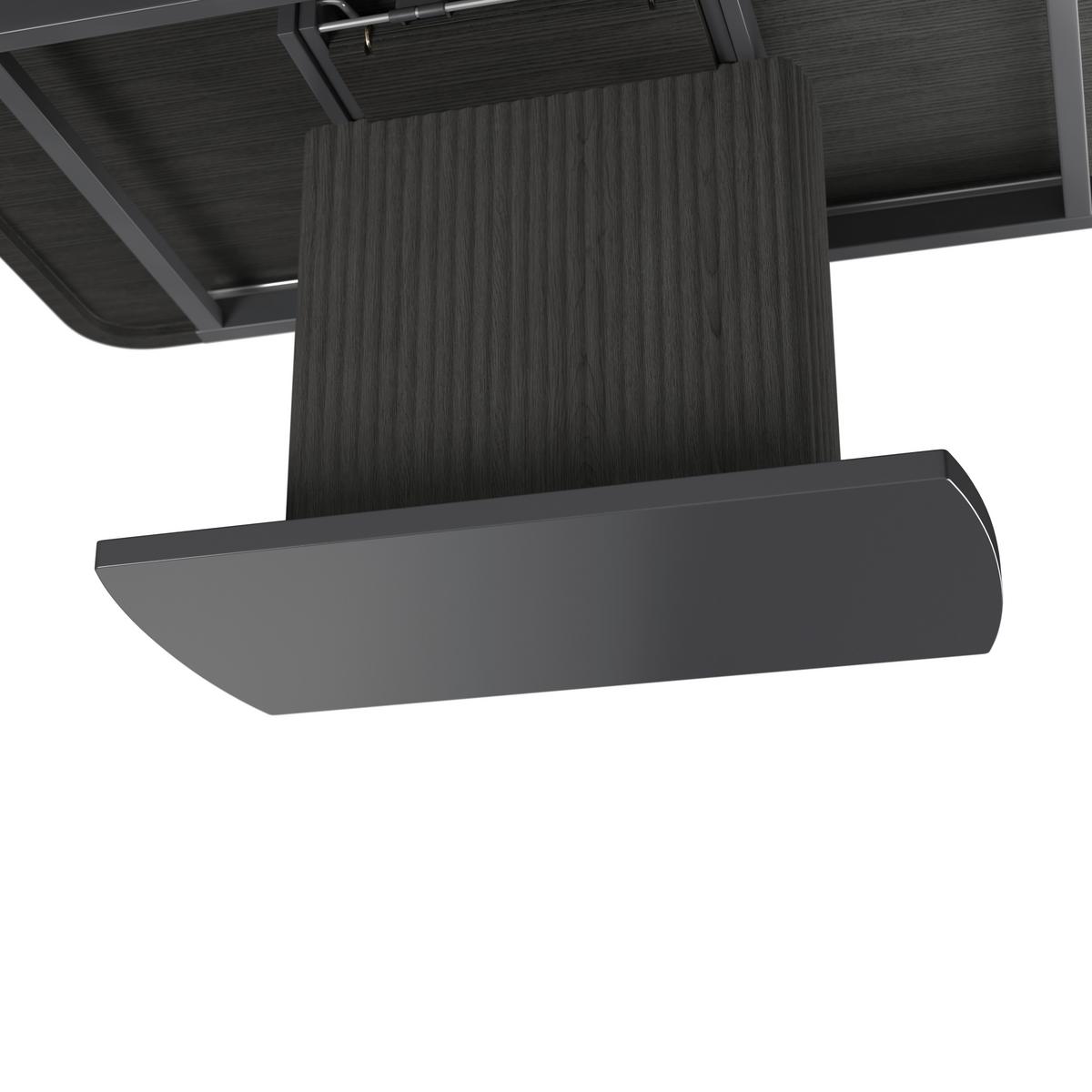 Kihúzható Asztal Fekete Amado - fekete, Modern, faalapú anyag/fa (160-200/90/76cm) - Bessagi Home