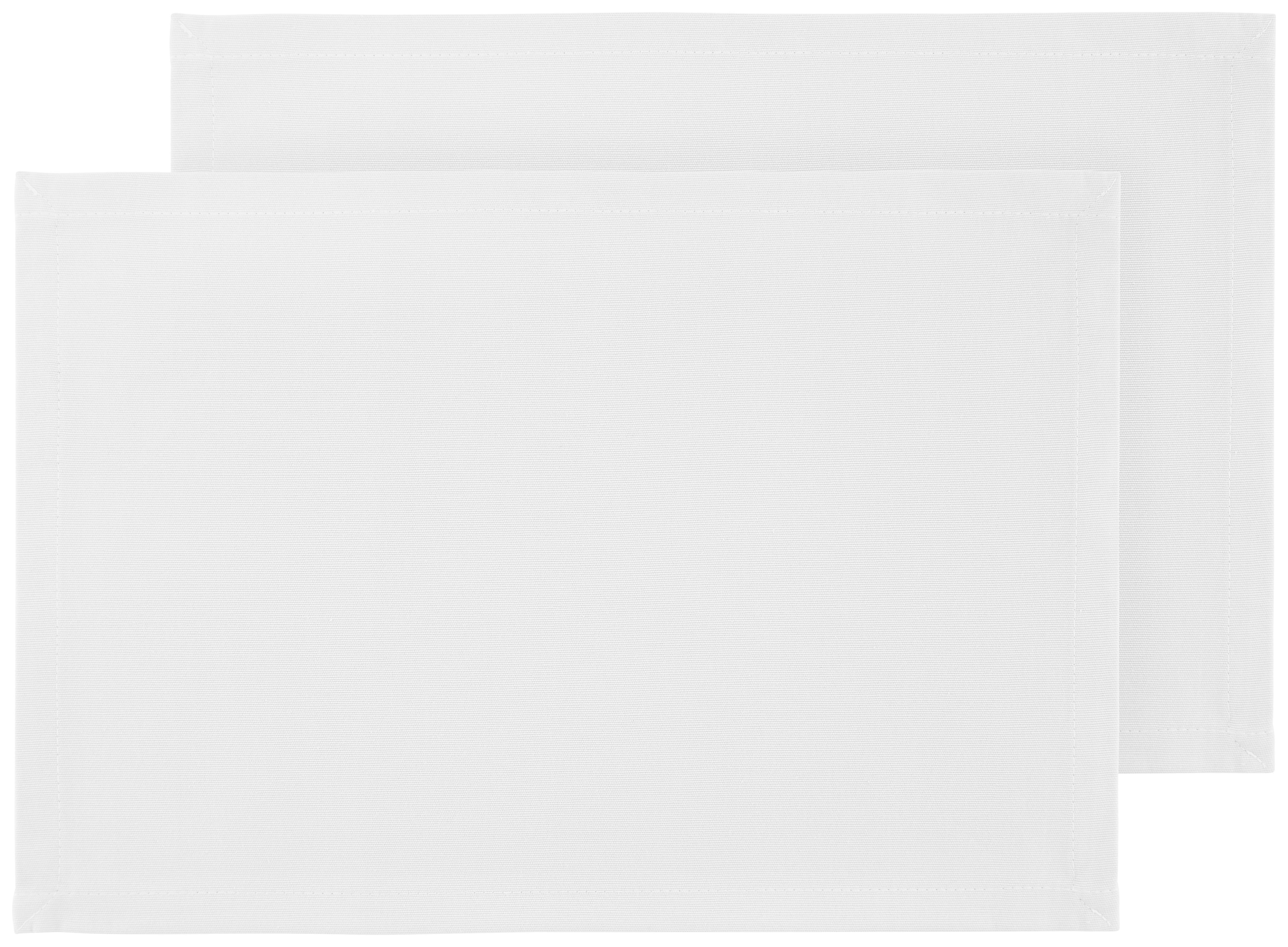 Tischset Steffi in Weiss ca. 33x45cm, 2er-Set - Weiss, Textil (33/45cm) - Mary's