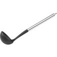 Schöpflöffel Luca in Schwarz - Edelstahlfarben/Schwarz, Kunststoff/Metall (34cm) - MÖMAX modern living