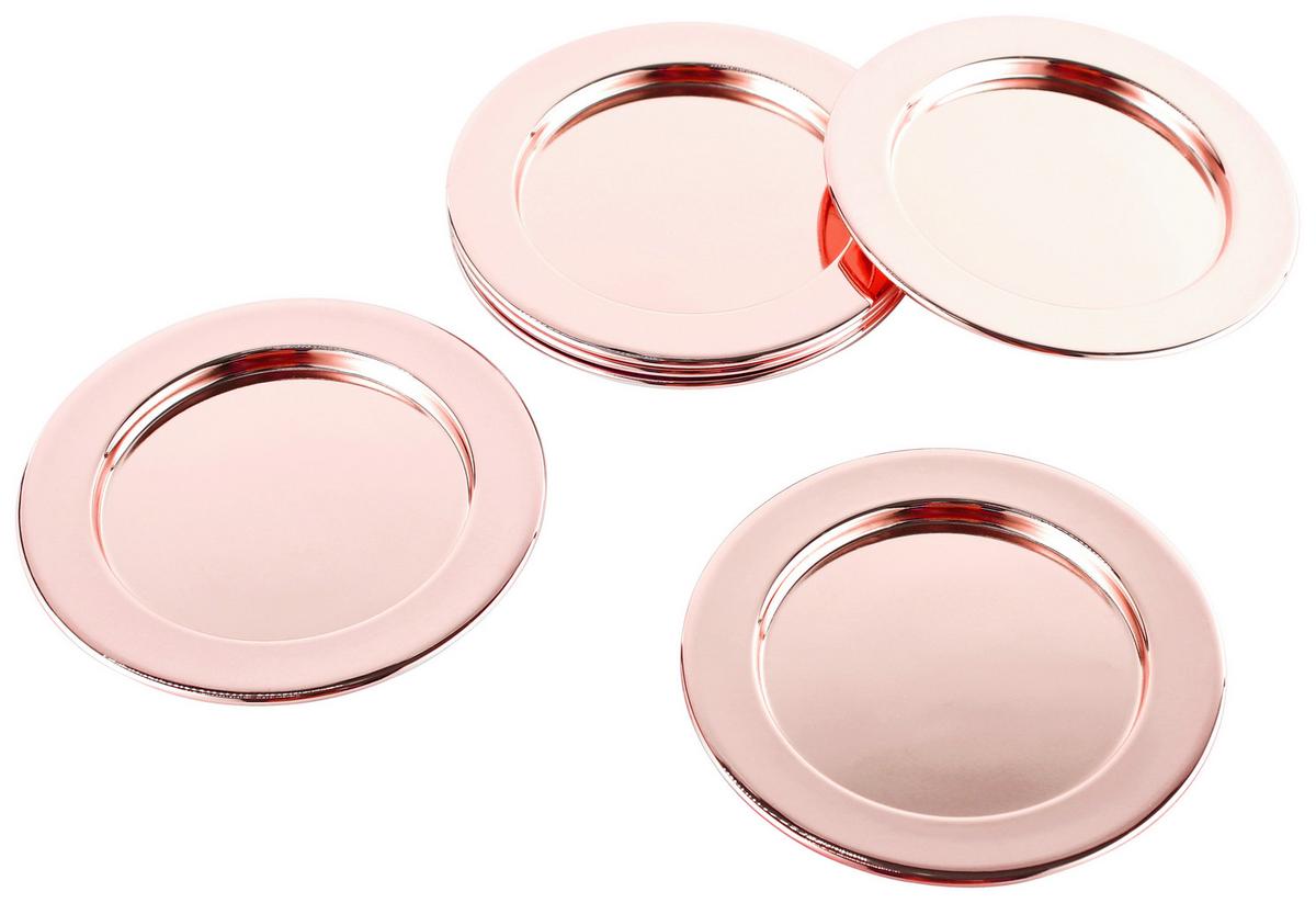 Untersetzer Echtwerk Kupferfarben 6-teilig - Kupferfarben, Design, Metall (10,9cm) - Echtwerk