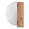 ARMOIRE À MIROIR NAPOLI -EXKLUSIV- - noir, MODERN, matériau en bois/métal (60/80/20cm) - Mömax